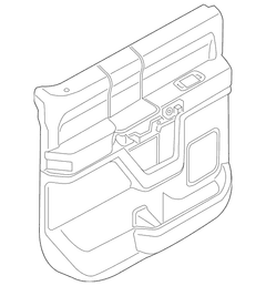 Door Interior Trim Panel - Left, Rear (Phantom/Raptor)