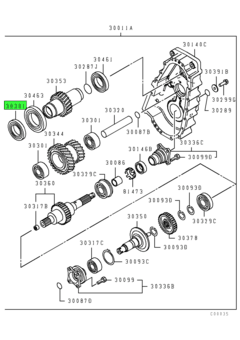 OIL SEAL,T/F INPUT GEAR 1