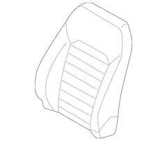 Seat Back Cushion Cover - Left, Front
