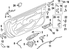Control Door Actuator Motor - Left, Front