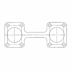 Exhaust Manifold Gasket - S60 14L DDEC IV
