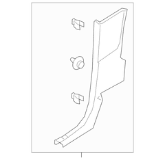 Body C-Pillar Trim Panel - Right