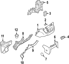 Instrument Panel Storage Compartment Bracket Support