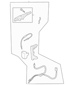Door Latch Lock Actuator Motor - Left, Front