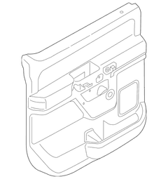 Door Interior Trim Panel - Right, Rear