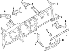 Instrument Panel Crossmember Reinforcement - Center MULTI FUNCTION DISPLAY 15 (BEV)