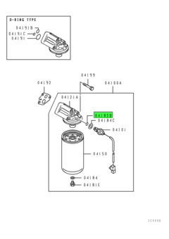 O-RING,OIL FILTER INR 1