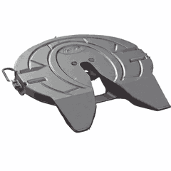 Fifth Wheel - Held Flat Plate, FW35, 6.8 Inch, 1M