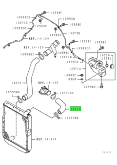 HOSE,RADIATOR,UPR 1