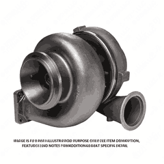 Turbo Assembly - 1.22 A/R, Low Mount, 11L, Pre-98
