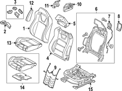 Seat Cover Cushion <br>A that replaces the original equipment back and bottom Covers of a