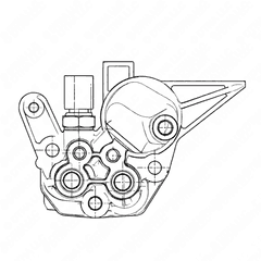 Sealing Flange - Low Pressure Fuel Line DD16