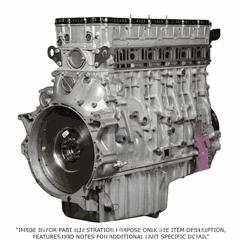 Warranty Long Block with Rear Sump Oil Pan for Detroit Diesel DD15