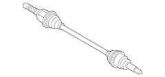 Cv Axle Joint Half Shaft - Right 3.7L (Low)