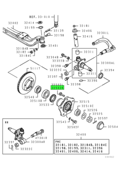 BOLT,FR WHEEL HUB,RH 1