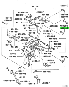 BOLT,STEERING COLUMN ADJUSTER 1