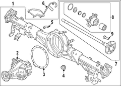 Vent <br>Differential Hose valve Differential cover Tube - Rear