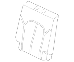 Seat Back Cushion Cover Onyx Perforated - Right, Rear