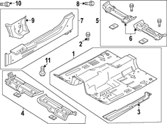 Floor Pan Crossmember COUPE (CONVERTIBLE)