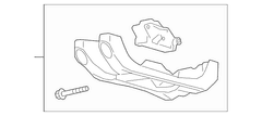 Bolt and nut Bracket - 3.0L (AT)