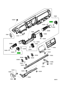 GRILLE,INSTRUMENT PANEL SIDE AIR OUTLET 1