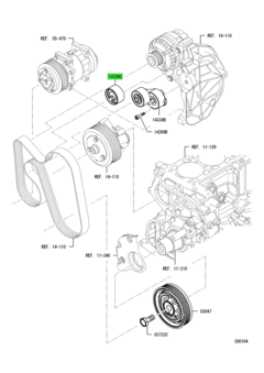 TENSIONER,ALTERNATOR DRIVE BELT 1