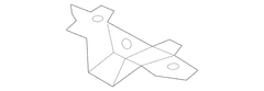Floor Pan Crossmember Bracket Seat Mounting - Rear
