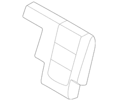 Seat Back Cushion Cover - Left, Rear