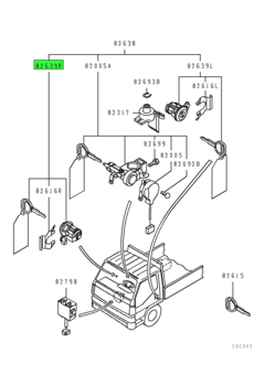 CYLINDER KIT,DOOR LOCK,RH 1