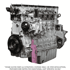 3/4 Engine DD15 14.8L GHG14 with Rear Sump, CSR Piston, T/C Turbo