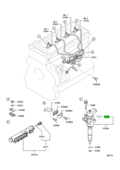 SNAP RING,FUEL INJECTION NOZZLE 1