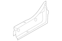Frame Stiffener Floor Pan Bracket - Left, Rear (LWB Kombi)
