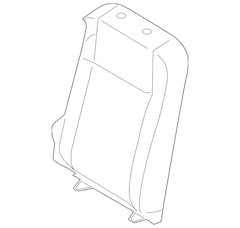 Seat Back Cushion Cover - Right, Rear