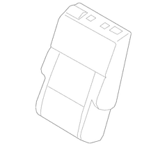 Seat Back Cushion Cover - Rear, Center