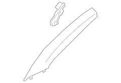 Body A-Pillar Trim Panel Windshield molding (Plug In Hybrid)