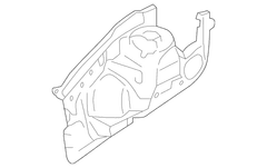 Fender Apron Wheelhousing Panel - Left, Front, Inner