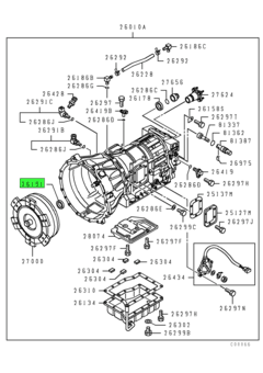 OIL SEAL,A/T CASE FR COVER 1