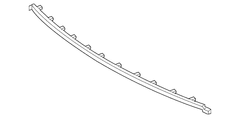 Grille Molding Finish Panel - Front, Upper