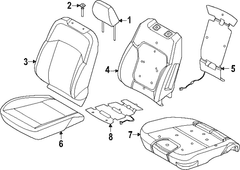 Seat Cushion Foam Pad <br>Foam for Adjust Duct Side air bag