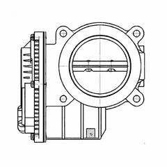 Air Throttle Valve Intake Charge Air Pipe EPA07