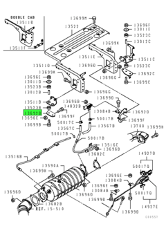 STAY,EXHAUST MUFFLER 1