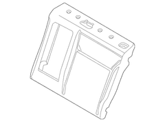 Seat Back Cushion Pad - Left, Rear