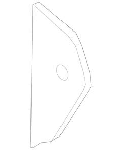 Cover Panel End <br>Instrument Side Cap Corner trim Dash REINFORCED Instrument Onyx - Left, Upper