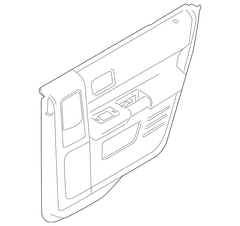 Door Interior Trim Panel - Left, Rear