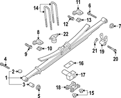 Leaf Spring Insulator Insert - Rear