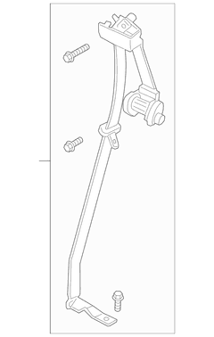 Seat Belt Lap and Shoulder - Right, Rear (Regular Wagon)