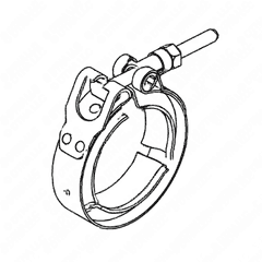 Exhaust Clamp V-Band - ATD, S60 14L EPA07