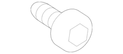 Door Glass Bolt Screw - M5 x 8MM, Front