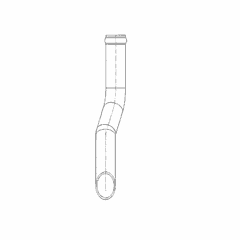 Crankcase Breather Outlet Tube, 256mm Length for S60 14L