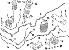 Air Suspension Compressor Line Compressed Hose
